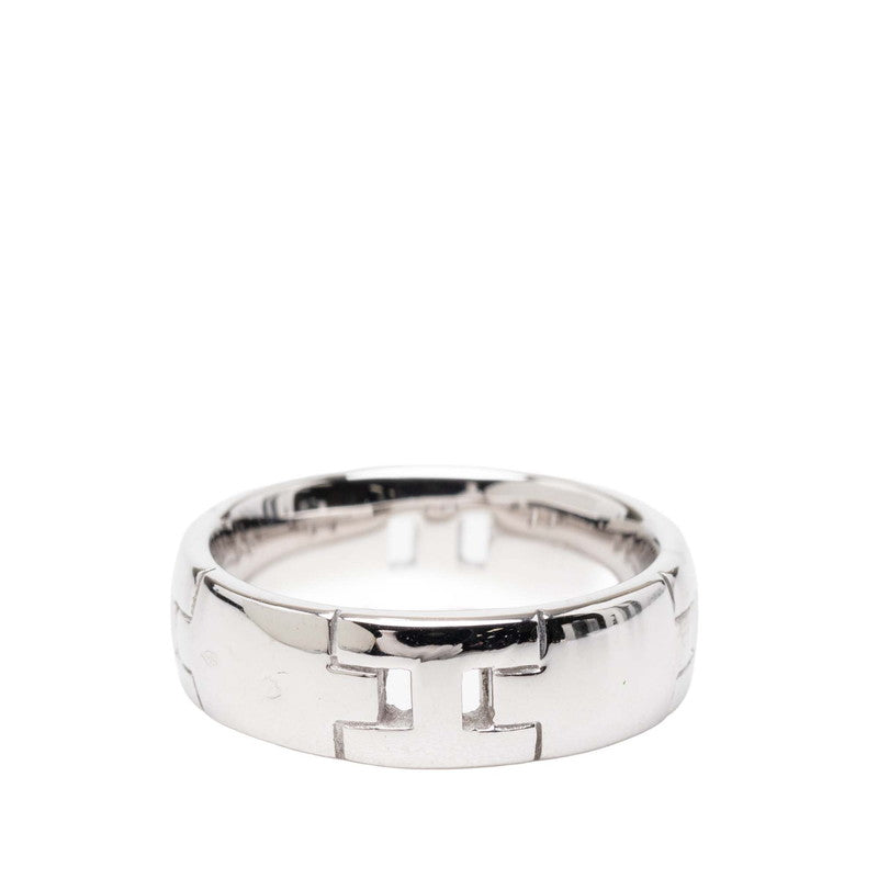 エルメス ヘラクレス リング 指輪 #51 K18WG ホワイトゴールド レディース HERMES 【中古】