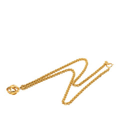 シャネル ココマーク ヴィンテージ チェーン ネックレス ゴールド メッキ レディース CHANEL 中古
