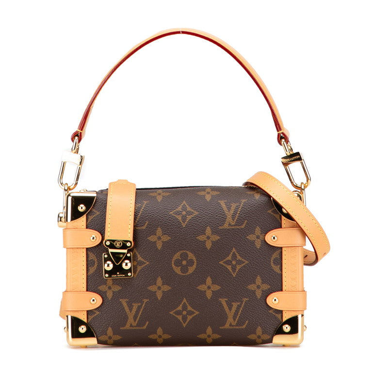ルイ ヴィトン モノグラム サイドトランクPM ハンドバッグ ショルダーバッグ 2WAY M46815 ブラウン PVC レザー レディース LOUIS VUITTON 【中古】