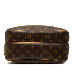 ルイ ヴィトン モノグラム リポーターPM 斜め掛け ショルダーバッグ M45254 ブラウン PVC レザー レディース LOUIS VUITTON 中古