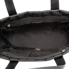 シャネル ニュートラベルライン トートPM トートバッグ ハンドバッグ ブラック ナイロン レザー レディース CHANEL 【中古】