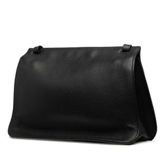 グッチ バンブー デイリー ショルダーバッグ 370826 ブラック レザー レディース GUCCI 【中古】