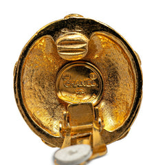 シャネル ヴィンテージ ココマーク フラワー 花 イヤリング ゴールド メッキ レディース CHANEL 【中古】