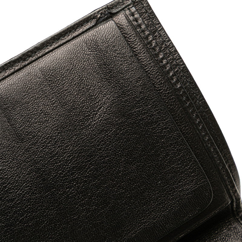 シャネル ビコローレ 札入れ 長財布 ブラック ラムスキン レディース CHANEL 【中古】