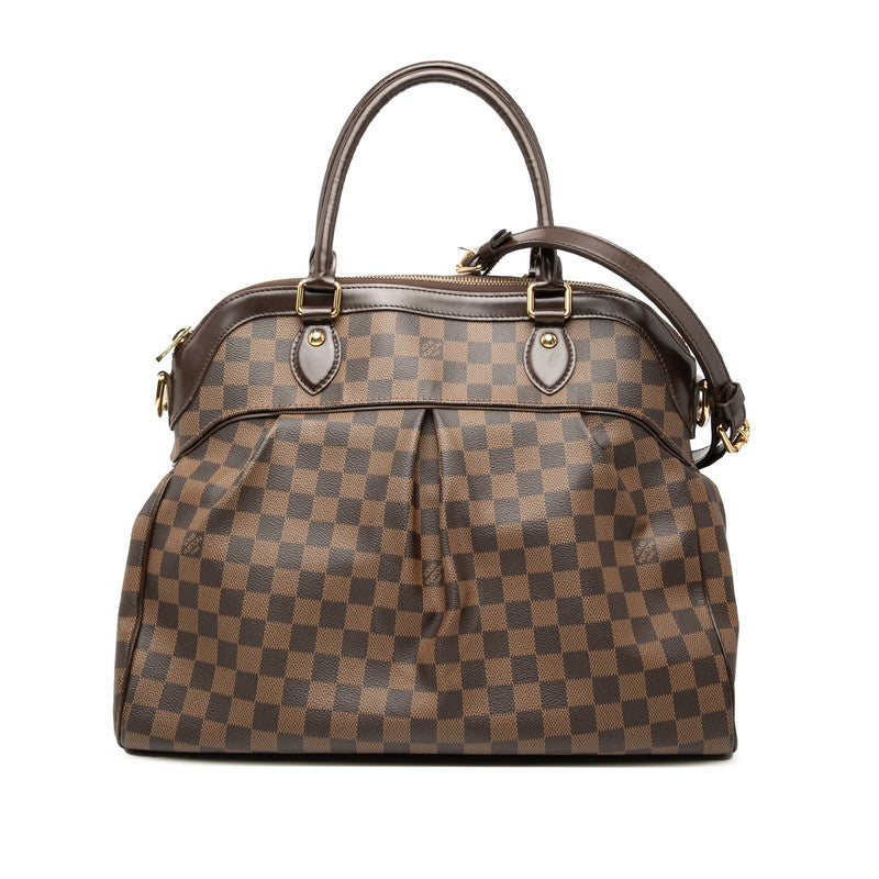 ルイ ヴィトン ダミエ トレヴィGM ハンドバッグ ショルダーバッグ 2WAY N51998 ブラウン PVC レザー レディース LOUIS VUITTON 【中古】