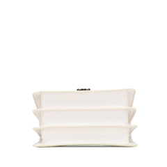 ブルガリ セルペンティ フォーエバー トップハンドル ショルダーバッグ ハンドバッグ 2WAY ホワイト ゴールド レザー レディース BVLGARI 【中古】