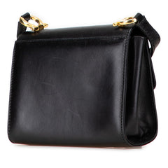 サルヴァトーレフェラガモ ガンチーニ 斜め掛け ショルダーバッグ BA214797 ブラック レザー レディース Salvatore Ferragamo 【中古】