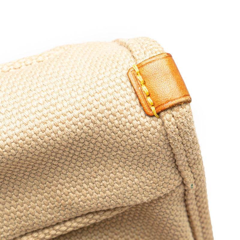 ルイ ヴィトン アンティグア カバMM トートバッグ ショルダーバッグ M40035 レッド ベージュ キャンバス レザー レディース LOUIS VUITTON 【中古】