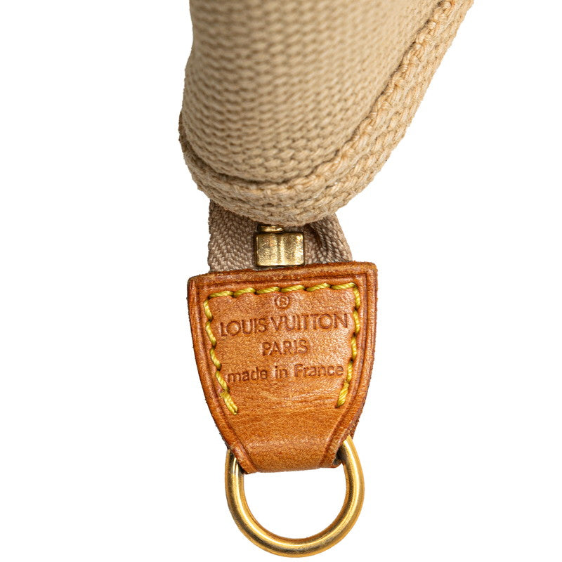 ルイ ヴィトン アンティグア カバMM トートバッグ ショルダーバッグ M40035 レッド ベージュ キャンバス レザー レディース LOUIS VUITTON 【中古】