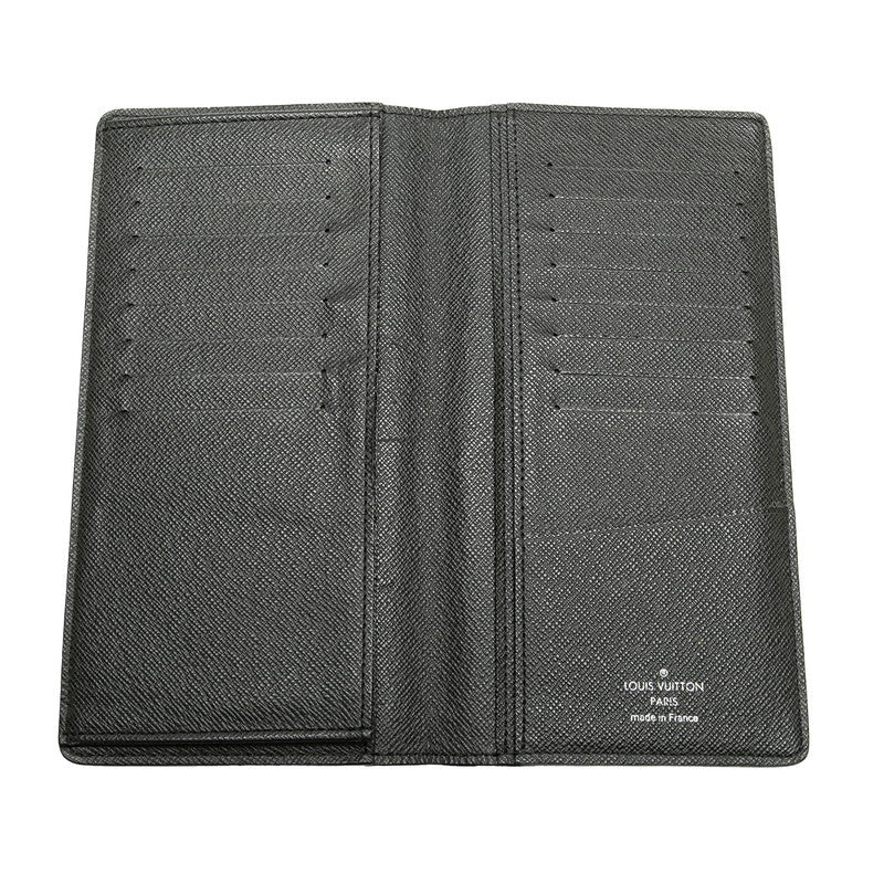 ルイ ヴィトン タイガ ポルトフォイ ユロン 長財布 M30541 ノワール ブラック レザー メンズ LOUIS VUITTON 【中古】