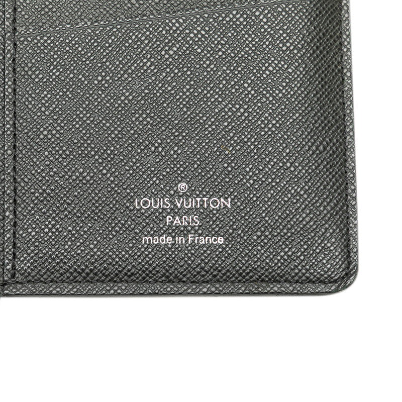ルイ ヴィトン タイガ ポルトフォイ ユロン 長財布 M30541 ノワール ブラック レザー メンズ LOUIS VUITTON 【中古】