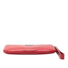ルイ ヴィトン ニューウエーブ ポシェットジップ クラッチバッグ M67500 レッド レザー レディース LOUIS VUITTON 【中古】