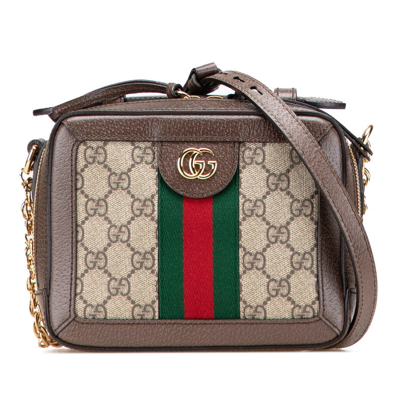 グッチ GGスプリーム オフィディア ショルダーバッグ 602576 ブラウン PVC レザー レディース GUCCI 【中古】