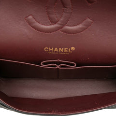 シャネル ココマーク マトラッセ25 ダブルフラップ チェーン ショルダーバッグ ネイビー ラムスキン レディース CHANEL 【中古】