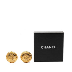 シャネル ココマーク ラウンド イヤリング ゴールド メッキ レディース CHANEL 【中古】