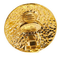 シャネル ヴィンテージ ココマーク マトラッセ ラウンド イヤリング ゴールド メッキ レディース CHANEL 【中古】