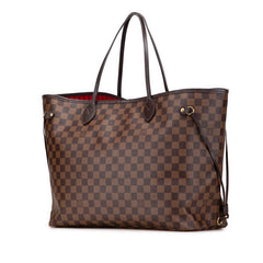 ルイ ヴィトン ダミエ ネヴァーフルGM トートバッグ N41357 ブラウン PVC レザー レディース LOUIS VUITTON 【中古】
