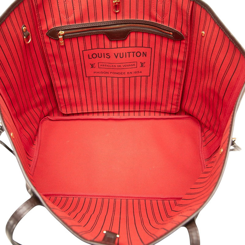 ルイ ヴィトン ダミエ ネヴァーフルGM トートバッグ N41357 ブラウン PVC レザー レディース LOUIS VUITTON 【中古】
