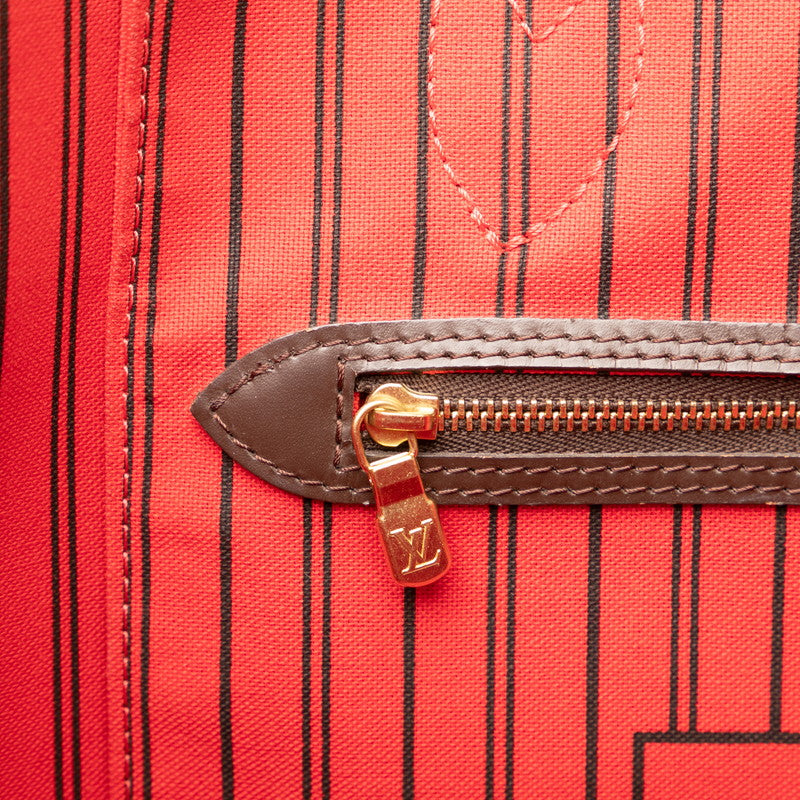 ルイ ヴィトン ダミエ ネヴァーフルGM トートバッグ N41357 ブラウン PVC レザー レディース LOUIS VUITTON 【中古】