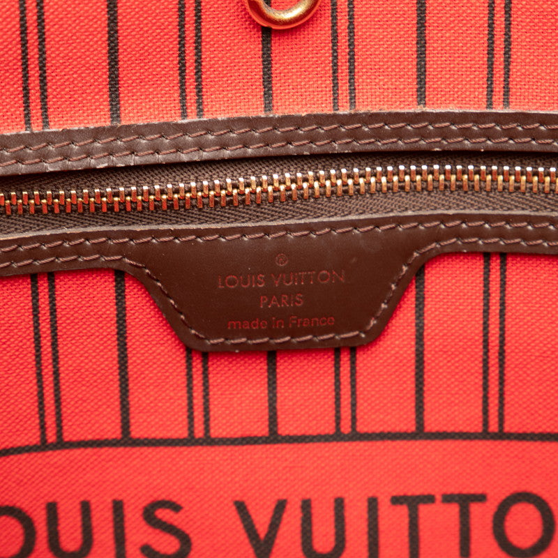 ルイ ヴィトン ダミエ ネヴァーフルGM トートバッグ N41357 ブラウン PVC レザー レディース LOUIS VUITTON 【中古】