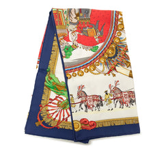 エルメス カレ90 CAPARACONS DE LA FRANCE ET DE L'INDE 馬かざり スカーフ 大判スカーフ マルチカラー シルク レディース HERMES 中古