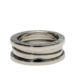 ブルガリ ビーゼロワン 2バンド リング 指輪 #50 K18WG ホワイトゴールド レディース BVLGARI 【中古】