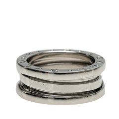 ブルガリ ビーゼロワン 2バンド リング 指輪 #50 K18WG ホワイトゴールド レディース BVLGARI 【中古】