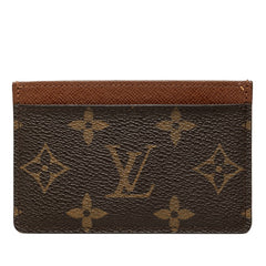 ルイ ヴィトン モノグラム ポルトカルト サーンプル カードケース M61733 ブラウン PVC レザー レディース LOUIS VUITTON 中古