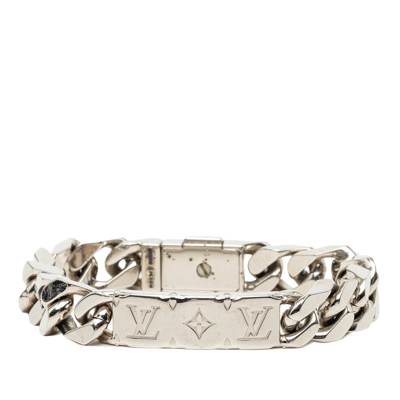 ルイ ヴィトン モノグラム チェーンブレスレット ブレスレット M62486 シルバー メタル レディース LOUIS VUITTON 中古