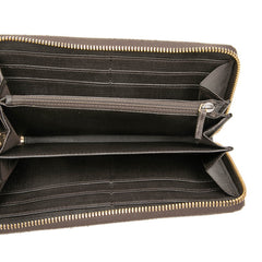 グッチ GGスプリーム ラウンドファスナー 長財布 307982 ベージュ ブラウン PVC レディース GUCCI 【中古】