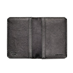 プラダ ロゴ カードケース 名刺入れ シルバー サフィアーノレザー レディース PRADA 中古