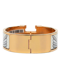 エルメス クリッククラックH PM ぺガス ポップ ブレスレット ゴールド ホワイト マルチカラー メッキ レディース HERMES 【中古】