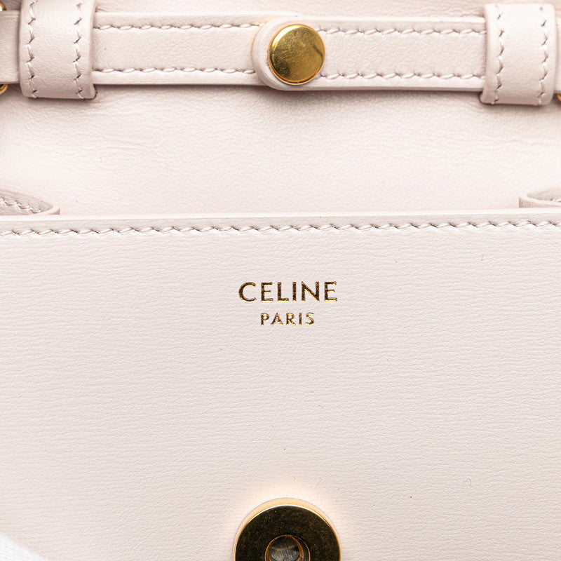 セリーヌ トリオンフ チェーン ショルダーバッグ ピンク レザー レディース CELINE 【中古】