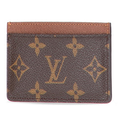 ルイ ヴィトン モノグラム ポルトカルト サーンプル カードケース 名刺入れ M61733 ブラウン PVC レザー レディース LOUIS VUITTON 【中古】