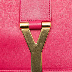 サンローラン チェーン 斜め掛け ショルダーバッグ ピンク ゴールド レザー レディース SAINT LAURENT 【中古】