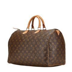 ルイ ヴィトン モノグラム スピーディ40 ハンドバッグ M41106 ブラウン PVC レザー レディース LOUIS VUITTON 【中古】