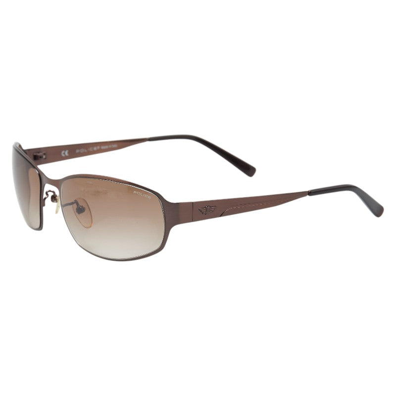 ポリス サングラス 8582G ブラウン プラスチック チタン メンズ POLICE 【中古】