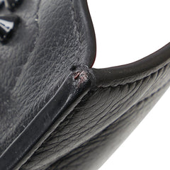 クリスチャンルブタン スタッズ ショルダーバッグ ブラック レッド レザー レディース Christian Louboutin 【中古】