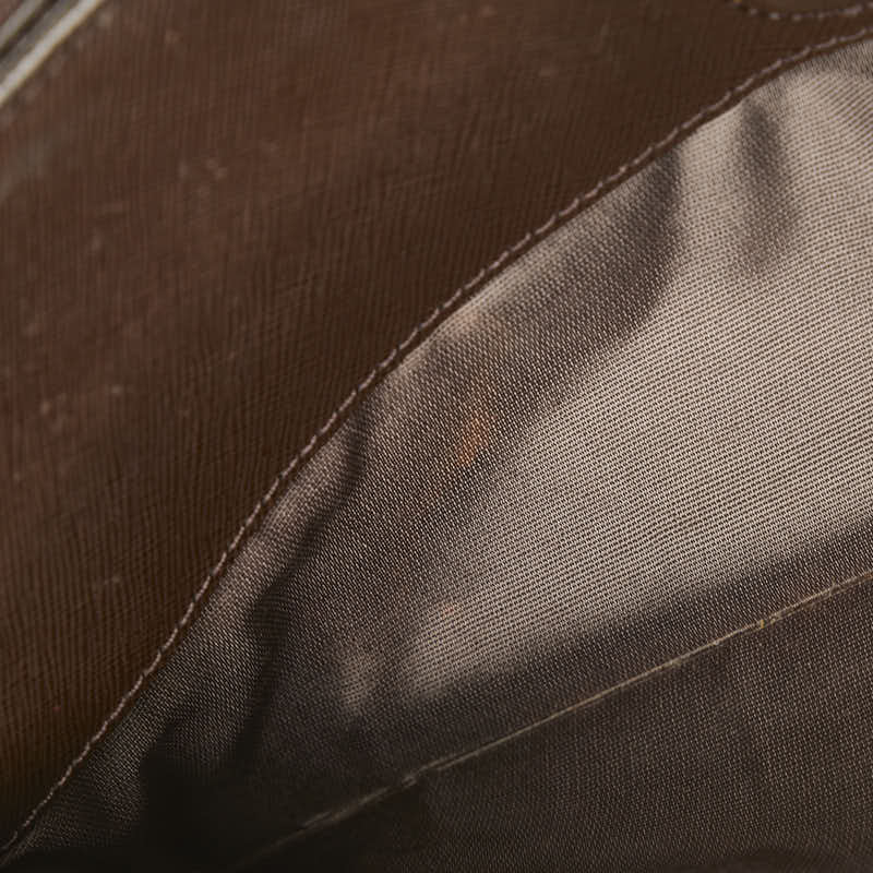 バーバリー ノバチェック ハンドバッグ ベージュ ブラウン キャンバス レザー レディース BURBERRY 【中古】