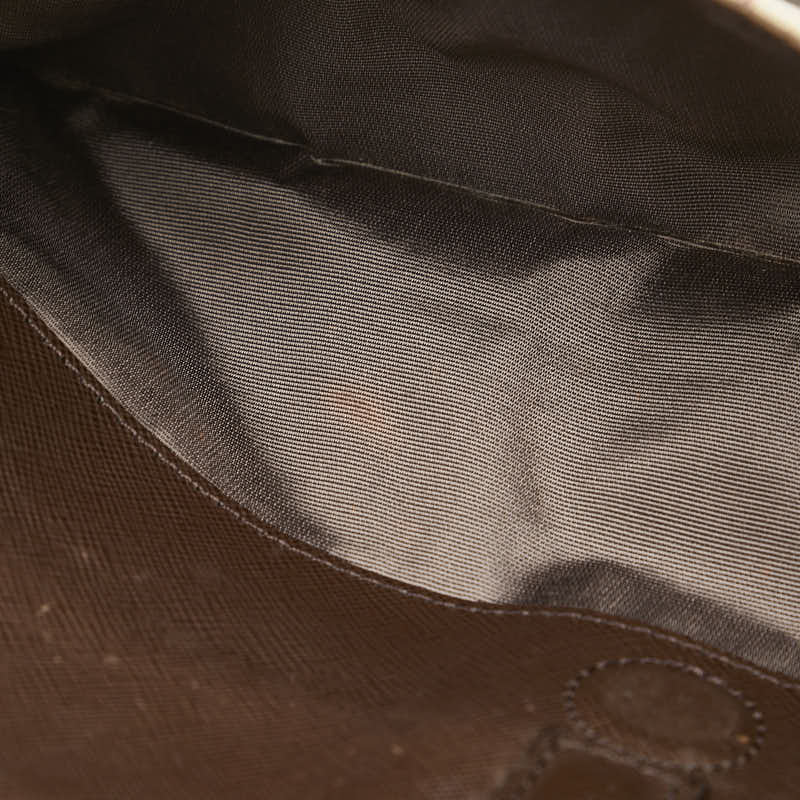 バーバリー ノバチェック ハンドバッグ ベージュ ブラウン キャンバス レザー レディース BURBERRY 【中古】