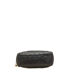シャネル マトラッセ ココマーク ゴールド金具 ハンドバッグ ブラック ラムスキン レディース CHANEL 【中古】