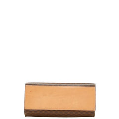 セリーヌ マカダム ハンドバッグ ブラウン PVC レザー レディース CELINE 【中古】