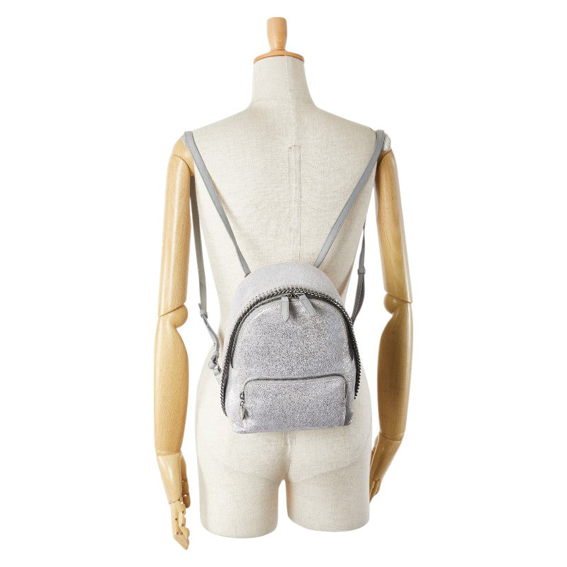 ステラマッカートニー ファラベラ リュック バックパック シルバー ポリエステル レディース Stella McCartney 【中古】