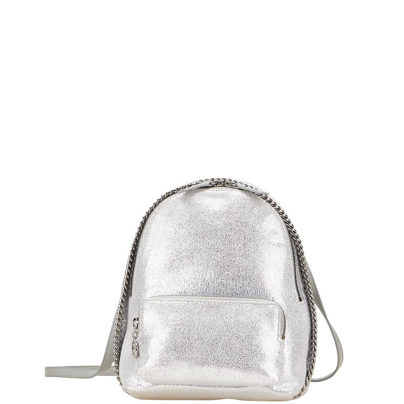 ステラマッカートニー ファラベラ リュック バックパック シルバー ポリエステル レディース Stella McCartney 【中古】