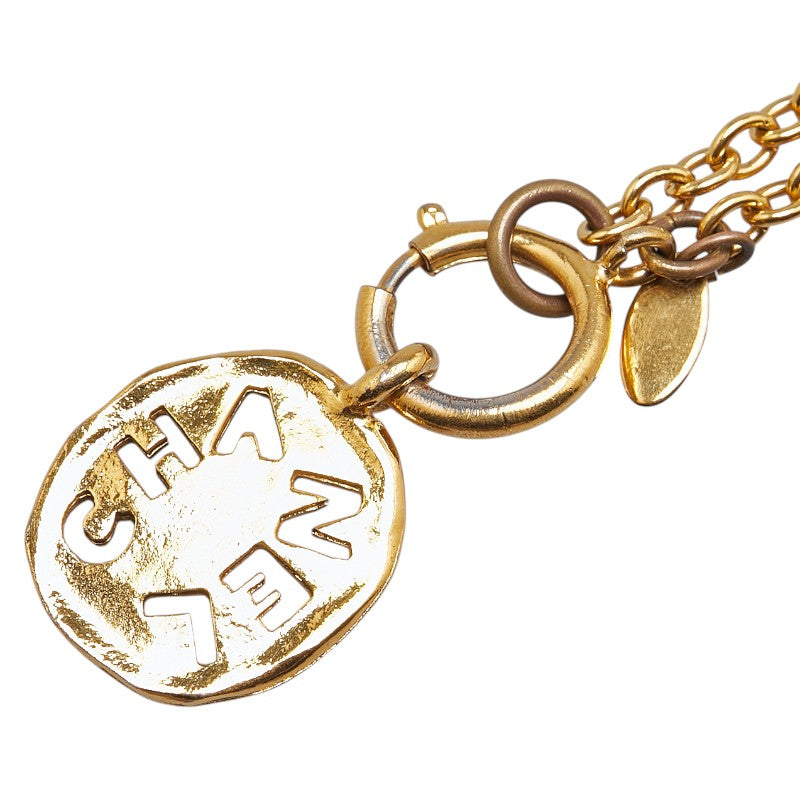 シャネル チェーン ペンダントネックレス ゴールド メッキ レディース CHANEL 【中古】