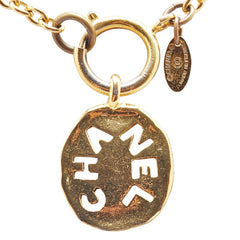 シャネル チェーン ペンダントネックレス ゴールド メッキ レディース CHANEL 【中古】