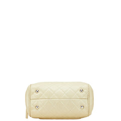 シャネル マトラッセ ココマーク シルバー金具 チェーン ショルダーバッグ グリーン系 キャビアスキン レディース CHANEL 【中古】