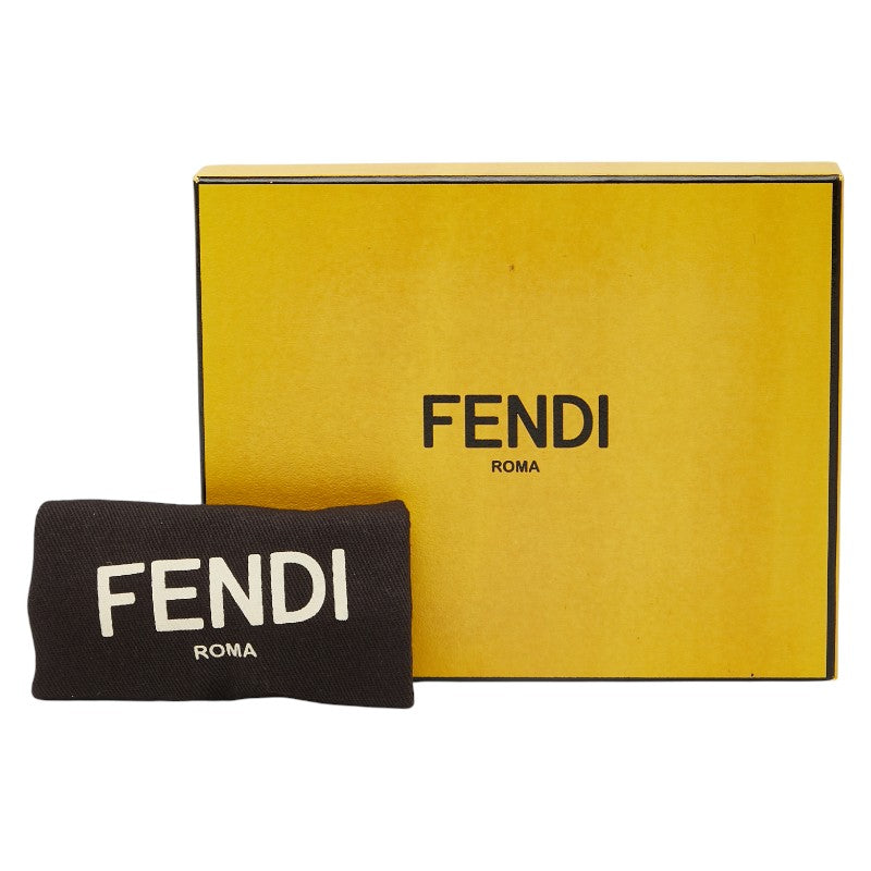 フェンディ F IS FENDI エフ イズ フェンディ 二つ折り財布 8M0386 ブラウン レザー レディース FENDI 【中古】
