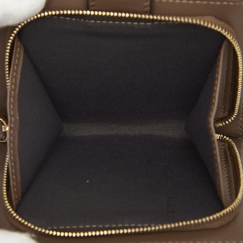 フェンディ F IS FENDI エフ イズ フェンディ 二つ折り財布 8M0386 ブラウン レザー レディース FENDI 【中古】