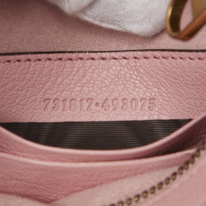 グッチ アフロディーテ ワンショルダーバッグ 731817 ピンク レザー レディース GUCCI 【中古】